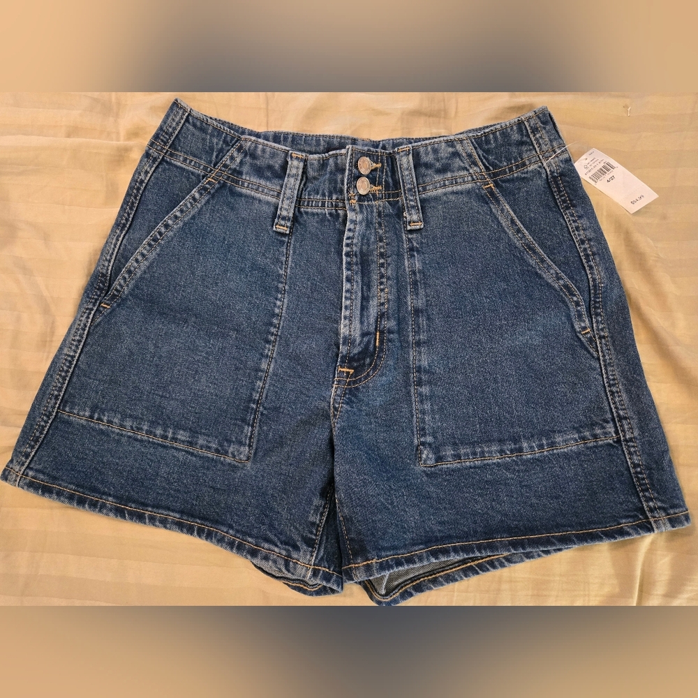 Gap High Waist Denim Shorts, 4" Inseam, Size 4/27
